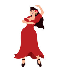 flamenco dancer woman character