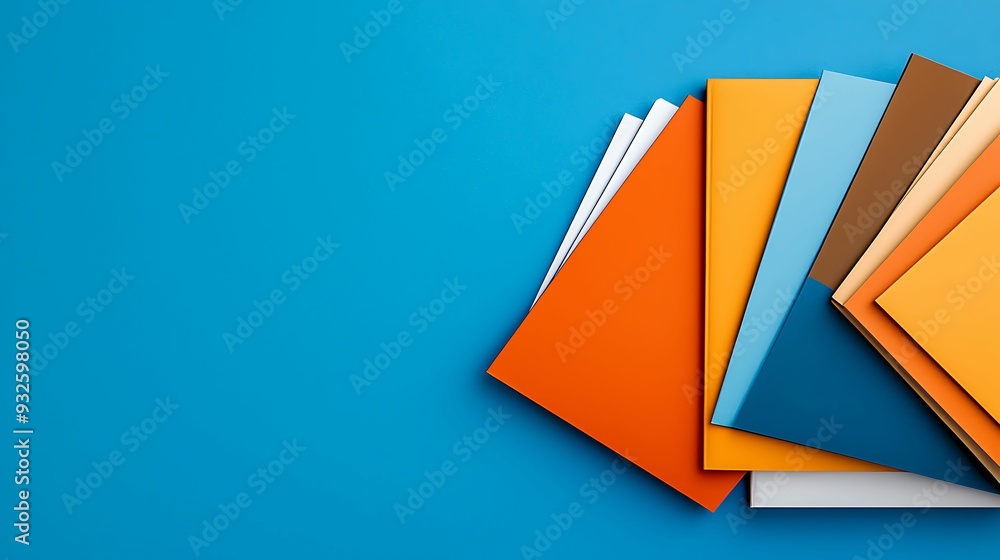 Poster Top view of a spread of coupon books open to show vibrant pages filled with exclusive savings and customized value bundles each book organized for easy access to deals copy space for text