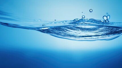 Water ripples and drops