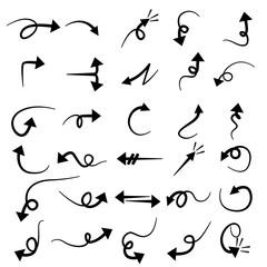 various kinds of vector arrows with transparent backgrounds