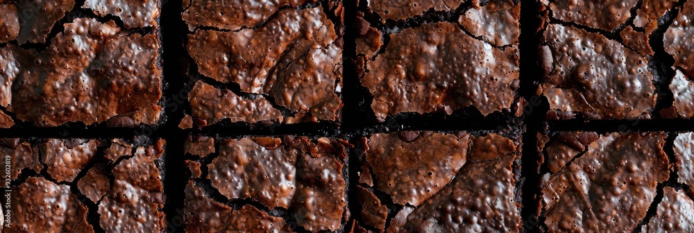 Canvas Prints Indulgent dark chocolate brownie featuring a dense, fudgy consistency