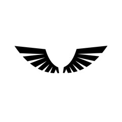 simple wings logo symbol emblem