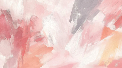 Fototapeta premium abstract gouache paint background. lovely, romantic and sophisticated impression. soft, rounded, large brush stroke. using dusty rose, apricot beige, muted soft pink.