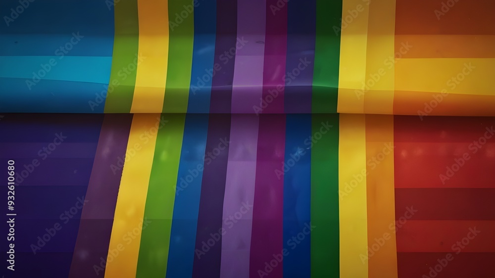 Wall mural pride background with lgbtq pride flag colours. rainbow stripes background in lgbt gay pride wallpap