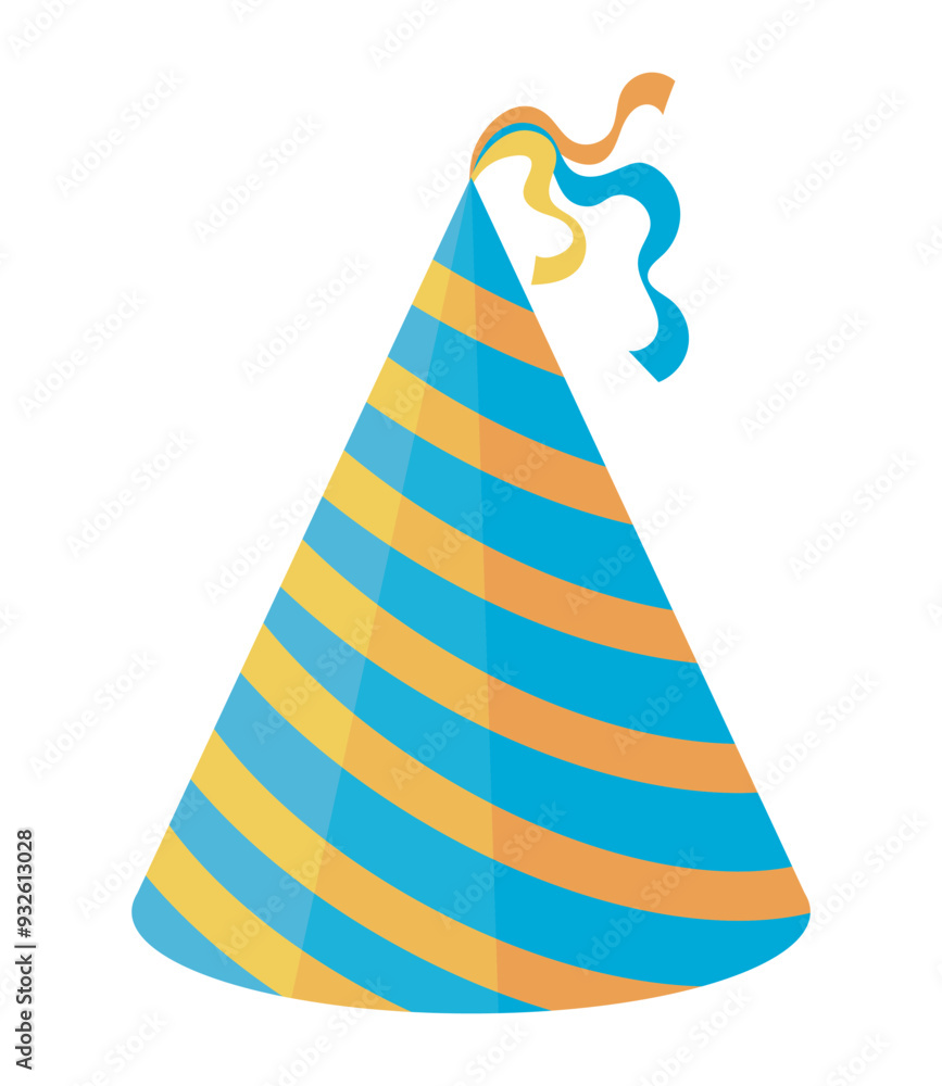 Canvas Prints birthday party striped hat