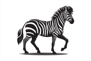 Zebra silhouette  vector