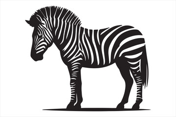 Zebra silhouette  vector