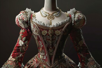 ai generative Victorian era luxury gown