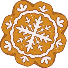  cookies, Christmas, cute snacks, cartoon illustrations