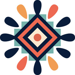 Abstract Ethnic Element Design