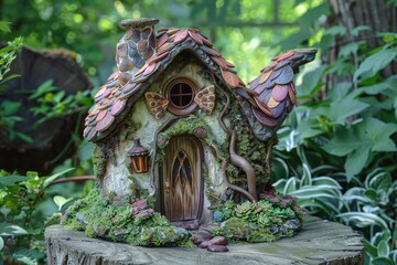 Fototapeta premium ai generative front view of a fairy house