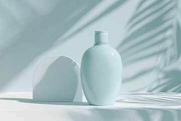 ai generative plain lotion bottle packaging