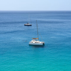 Yachten vor Fuerteventura