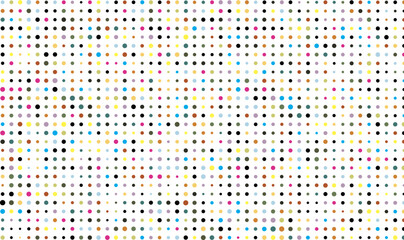 abstract background with cmyk dots, a cmyk pattern of dots on a white background,  abstract dots and circles on white background,
