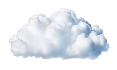 Cloud isolated on transparent background