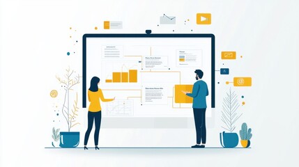 Fototapeta premium Professional Project Charter Slide Template for Effective Presentations