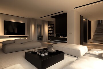 Fototapeta premium Modern Living Room Interior Design