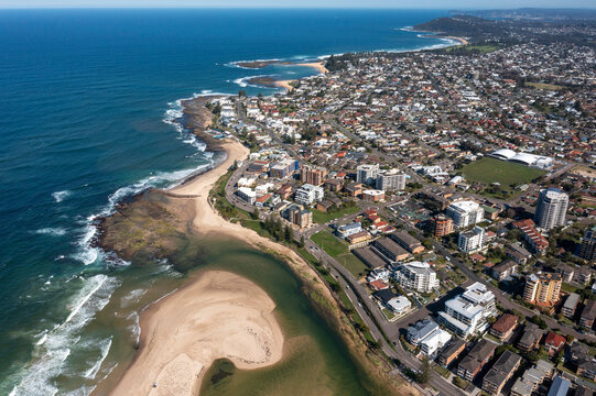 The central coast New South Wales town of The Entrance on Tuggerah Lakes.