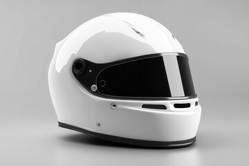 Fototapeta premium Template for white racing helmet