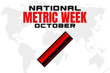 National Metric Week Background  Metric System Awareness Design