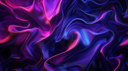 Obraz premium Abstract Purple and Blue Silk Fabric