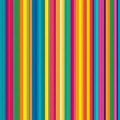 Seamless pattern of vibrant rainbow candy stripes