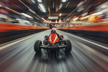 High speed indoor karting for active entertainment