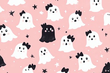seamless background with ghost