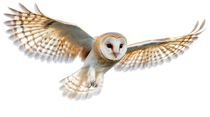 Barn Owl in Flight with