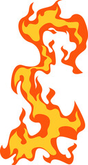 Fire Strike Illustration Element