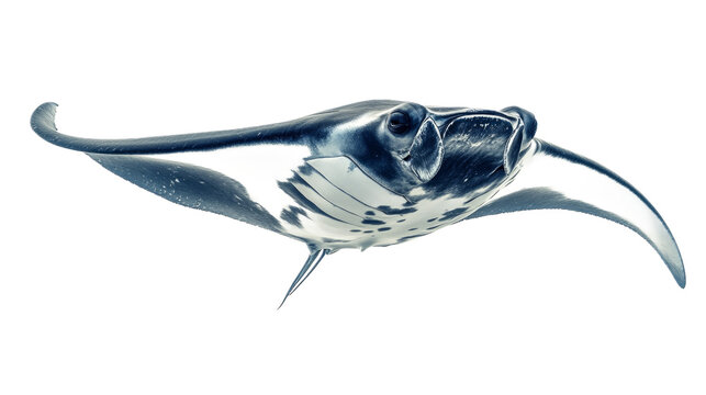 Manta Ray Swimming in the