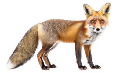 Red Fox Standing in Profile,
