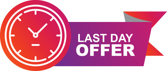Last day offer sale banner