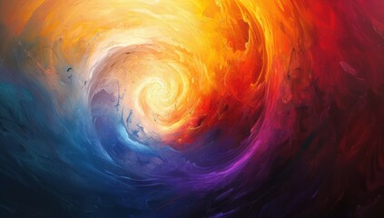 Abstract Swirling Colors
