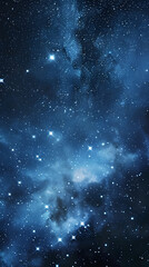 Obraz premium Celestial Symphony: A Mesmerizing Night Sky Illuminated by Countless Twinkling Stars and Intricate Constellations