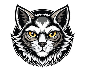 Head of a tiger vector