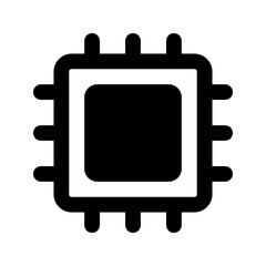 processor glyph icon