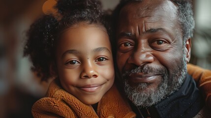 an adult son,senior father indoors at home hugging