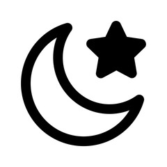night glyph icon