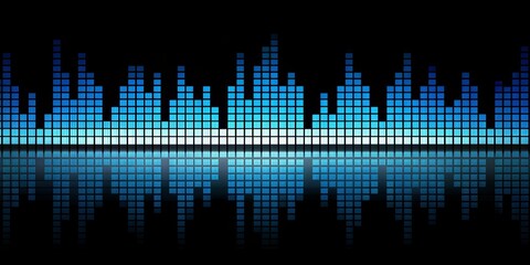 Blue Digital Sound Waves Abstract Background, abstract , digital , sound , wave