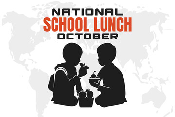 National School Lunch Background  School Nutrition Awareness Design