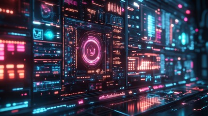 Obraz premium Futuristic Interface.