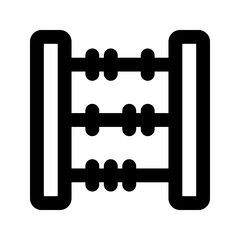 abacus glyph icon