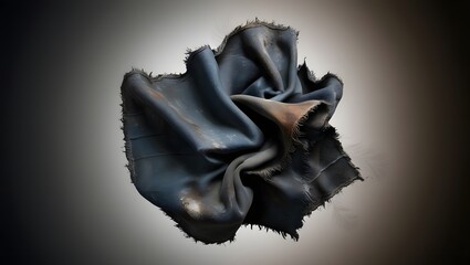 Abstract Wrinkled Fabric Close-Up