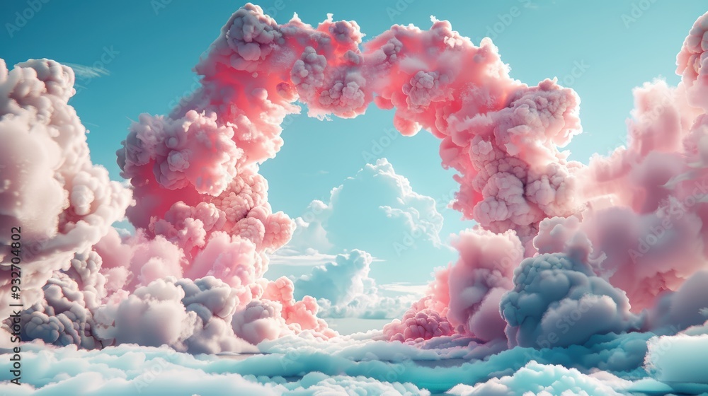 Poster discover the artistry of cloud computing through surreal scenes where cloud applications blend with 