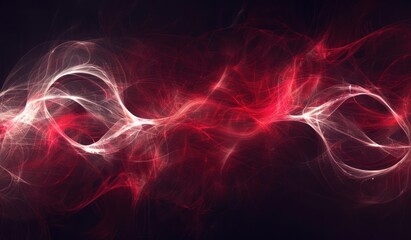 Fototapeta premium Abstract Red and White Light Trails