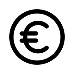 euro glyph icon