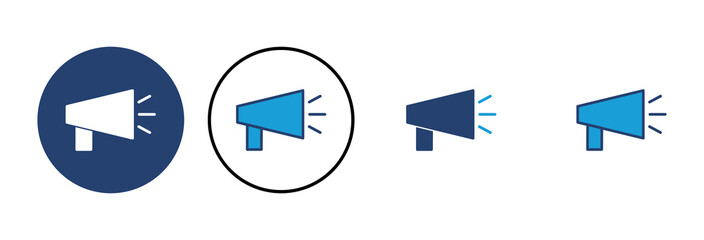 Megaphone icon vector. Loudspeaker icon vector.