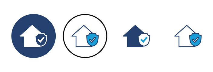 house insurance icon vector. house protection icon.
