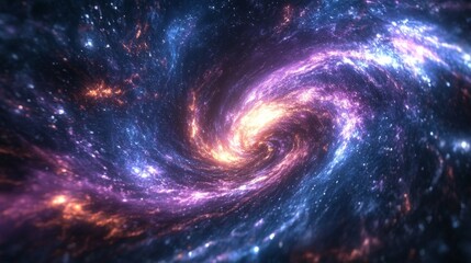 Cosmic Spiral Galaxy.